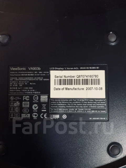 ViewSonic. 19", ���������� �� (LCD, LED, QLED) ����