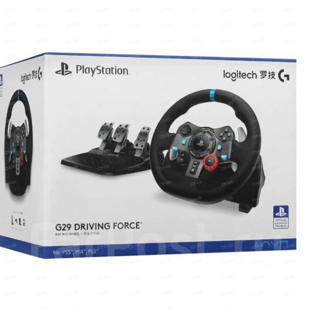 PS4/PS5 Руль Logitech G29, б/у, в наличии. Цена: 30 000₽ во Владивостоке