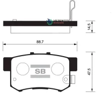 ������� �������� ������! Honda CR-V 2.2 CTDi 05-06/Accord VII 2.4 08 SP1076-RSNS Sangsin Brake SP1076R SP1076R ����