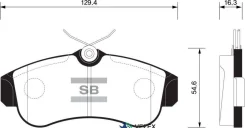 ������� ��������� �������� Sangsin Brake SP1581 SP1581 ����