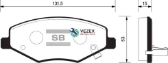 ������� ��������� �������� Chery Amulet A15 (2003-2013)/ FORA (2006- ) Sangsin Brake SP2092 SP2092 ����