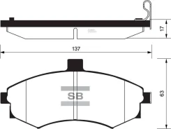 ������� ��������� Hyundai Elantra 5810117A10/ (58101-2DA31) Sangsin Brake Sangsin Brake SP1152 SP1152 ����