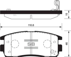 ������� ����. ���. Daewoo Captiva 06-; OPEL Antara 06- Sangsin Brake SP1205 SP1205 ����