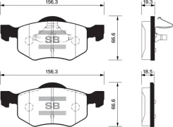 ������� ����. ���. FORD Maverick III 2.0-3.0 2001-2008; Mazda Tribute (EP) 2.0-3.0 2000-2008 Sangsin Brake SP1519 SP1519 ����