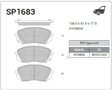 ������� ��������� Sangsin Brake SP1683 Sonata (LF) 17 14- Sangsin Brake SP1683 SP1683 ����