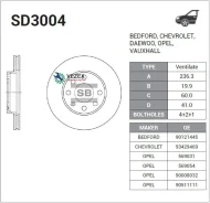 ���� ��������� ��������! Daewoo Lanos/Nexia 1.3/1.5i 95-04 Sangsin Brake SD3004 SD3004 ����