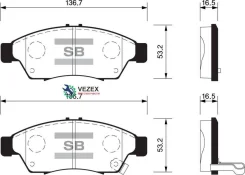 ������� ��������� Suzuki Liana 01- ������� Sangsin Brake SP1541 SP1541 ����