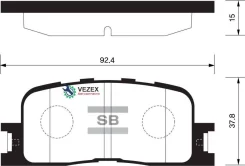 ������� ��������� Toyota Camry (_V30_) 2.4/3.0 0104/Highlander 0007 ������ Sangsin Brake SP2038 SP2038 ����