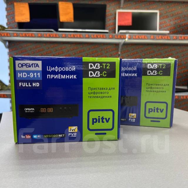 Цифровой эфирный приемник, ТВ приставка Орбита HD-911, DVB-T2. X-Level ...