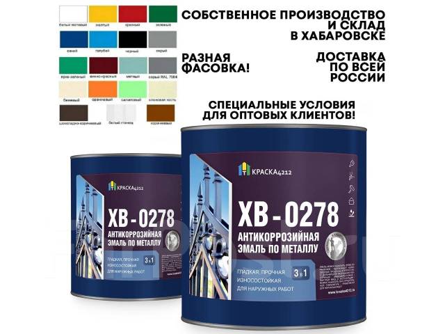 Грунт-эмаль по ржавчине 3-в-1 антикоррозионная, цена за 1 кг, в наличии ...
