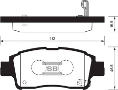������� ��������� Toyota Yaris 99-03 Sangsin Brake Sangsin Brake SP1230 SP1230 ����