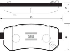 ������� ����. ���. Hyundai Accent 05-;i30; KIA Ceed 06-; Forte; Pride 05-; Sportage 07- Sangsin Brake SP1187 SP1187 ����