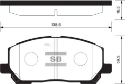 ������� ��������� Lexus RX 300 01-03 �������� Sangsin Brake Sangsin Brake SP1384 SP1384 ����