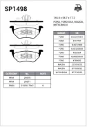 ������� ����. ���. FORD Maverick 2.0-3.0; Mazda Tribute 2.3/3.0 04 Sangsin Brake SP1498 SP1498 ����