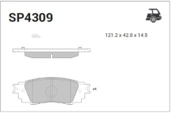 ������� ��������� ������ SP4309 Sangsin Brake SP4309 SP4309 ����