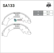 ������� ��������� ���. Hyundai GETZ 1.1-1.6 02- c ��� (D 203mm) SA133 Sangsin Brake SA133 SA133 ����