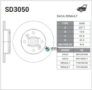 ���� ��������� �������� �����:HI-Q �������:237��. Renault Logan I (LS) Sangsin Brake SD3050 SD3050 ����