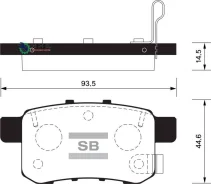 ������� ��������� Honda Accord 08- ����. Sangsin Brake SP2103 SP2103 ����
