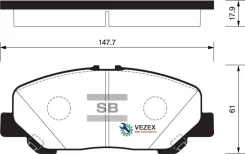������� ���������, �������� Toyota Estima III (2006- )/ Previa III (2006-2016) Sangsin Brake SP2183 SP2183 ����