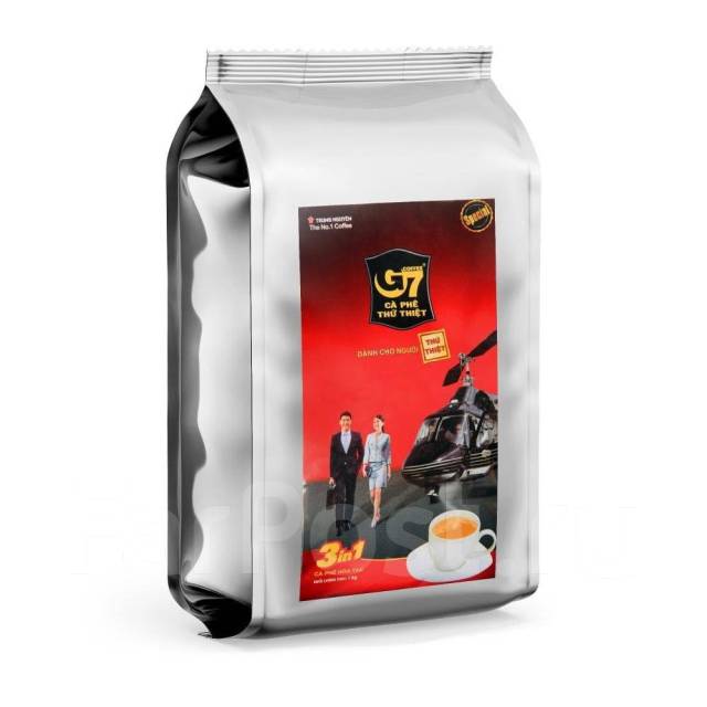 Вьетнамский растворимый кофе Trung Nguyen - G7 coffee 3 в 1, 1000 г, в ...