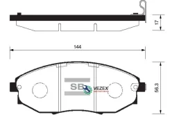 ������� �������� �. Daewoo Tosca, Chevrolet Epica 1.8/2.0/2.5 06 SP1193SNS [96475027] ! Sangsin Brake SP1193 SP1193 ����