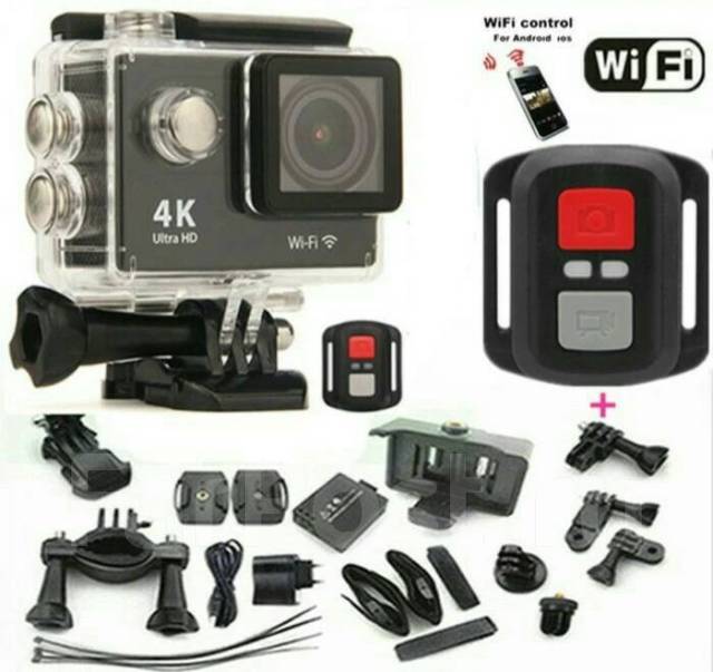 Экшн камера, GoPro, видеокамера Sjcam SJ4000, HD,4к 1080, с пультом ...