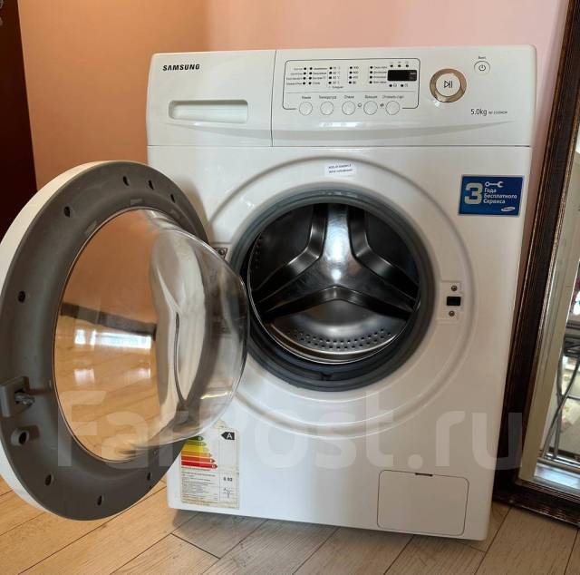 Стиральная машина Samsung WF-E509NZW, 5,0 кг, б/у, в наличии. Цена: 10 ...