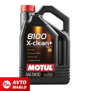 Motul 8100 X-Clean+. 5W-30, �������������, 5��. ����