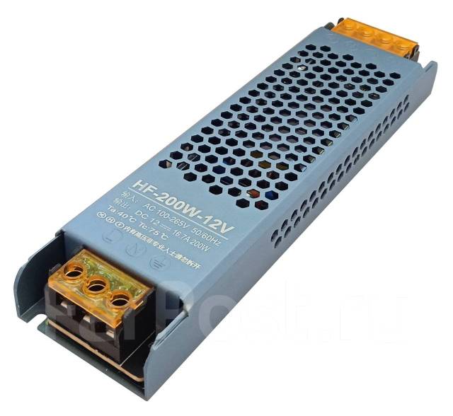 Блок питания HF-300W-12V (12В, 25А, 300Вт, IP20) 185х58х28мм, новый, в ...