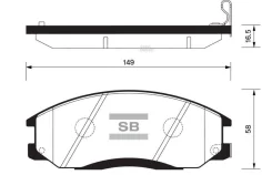 ������� ��������� �������� Sangsin Brake SP1115 SP1115 ����