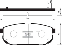������� ��������� ��� KIA Sorento 02-06 Sangsin Brake SP1154 SP1154 ����