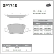 ������� ������ Mercedes A W168, Viano (414) SP1748 Sangsin Brake SP1748 SP1748 ����