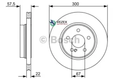���� ��������� MB W204 07- ����. ����. D 300��. Bosch 0986479411 0986479411 ����