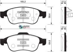 ������� ��������� �������� �������� Renault Megane III (2009-2016)/ Duster (2011- )/ Scenic III (2009- )/ Captur (2013- )/ Fluence (2010 -) Sangsin Br...
