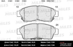 ������� ��������� �������� (��� �������) (����� Semi-Metallic) (Toyota Corolla 9201/Carina E 9296/RAV 4 9495) (TRW GDB1143) E100213 Miles E100213 ����