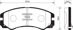 ������� ����. ���. OPEL Sangsin Brake SP1267 SP1267 ����