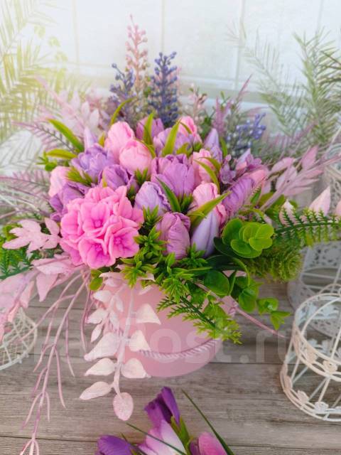 Букет из мыла ручной работы, женщине, новый, в наличии. Цена: 1 600₽ во ...