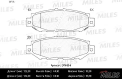 ������� ��������� ������ (��� �������) (����� Low-Metallic) Lexus GS 300 93-97/Toyota Supra 3.0 93-98 (TRW GDB1185) E410354 ����� ����� E410354 ����