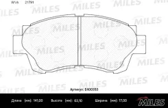 ������� ��������� �������� (��� �������) (����� Low-Metallic) Toyota Camry 91-96/Celica 2.0 93-99 E400353 ����� ����� E400353 ����