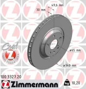 ���� ��������� AUDI TT Roadster (8J9) 3.2 V6 quattro 2007-2010 Zimmermann 100.3327.20 100332720 ����