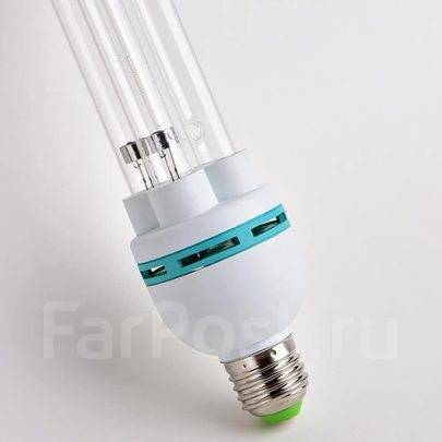 Лампа бактерицидная 25W, цоколь Е27, новый, в наличии. Цена: 2 300₽ во ...