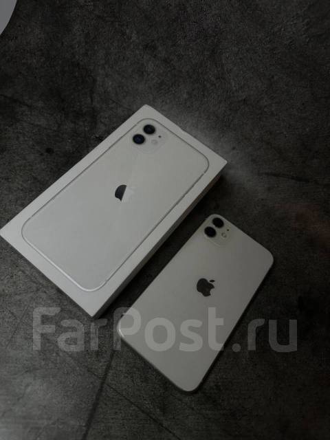 Apple iPhone 11, 256 гб, 6.10", белый, б/у, в наличии. Цена: 25 000₽ во ...