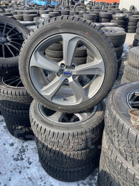 Комплект колес Dunlop 225/45R17 диски Volvo R17, 17", 1 шт, 225 мм, 45 ...