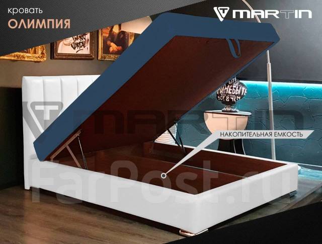 Оригинал! Кровать двуспальная с подъемным «Олимпия 120» (с матрасом ...