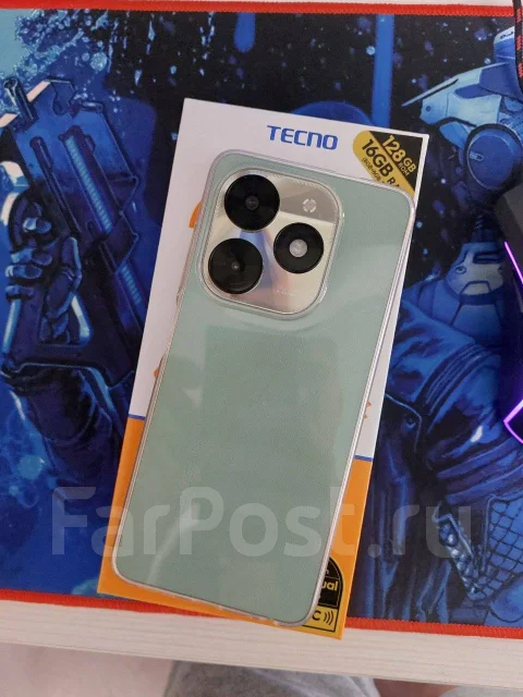 Tecno Spark 20C. �/�, 128 ��, �������, 3G, 4G LTE, Dual-SIM, NFC ����
