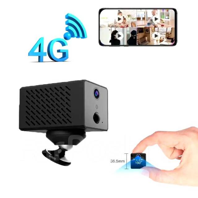 Мини камера видеонаблюдения с сим картой 4G автономная D59, новый, в ...