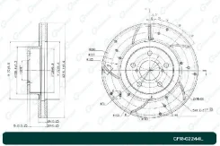 ���� ��������� ��������������� ������������� G-brake GFR-02244L ����� GFR02244L ����