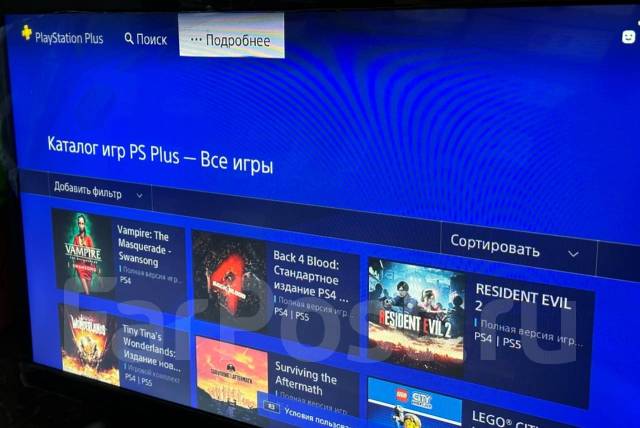 Sony PlayStation 4 Slim 1TB + 400 игр + 2 джойстика. Подписка 1 год, б ...