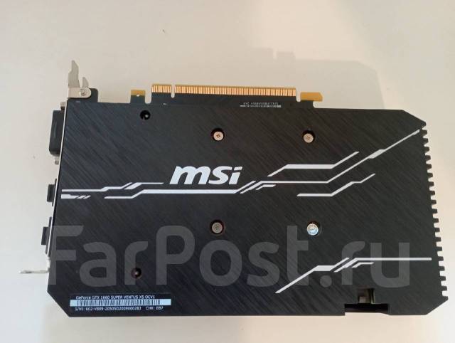 Видеокарта 1660 super Msi, новый, в наличии. Цена: 14 500₽ во Владивостоке