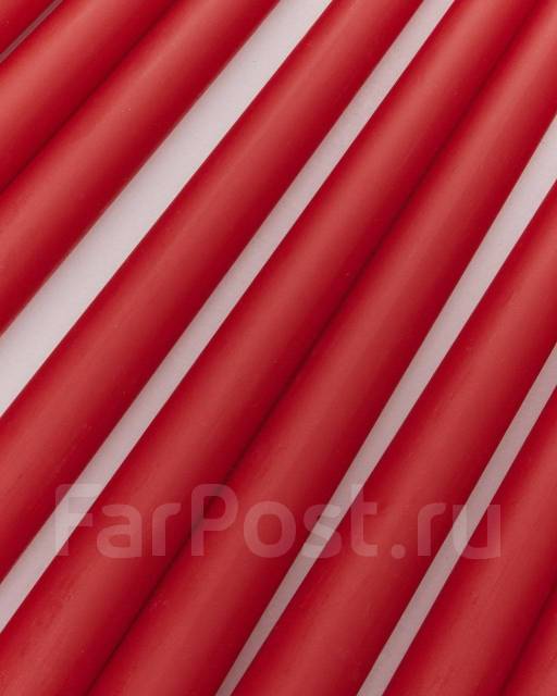 Свечи столовые из натурального воска. Высота 30 см. Цвет Красный, новый ...